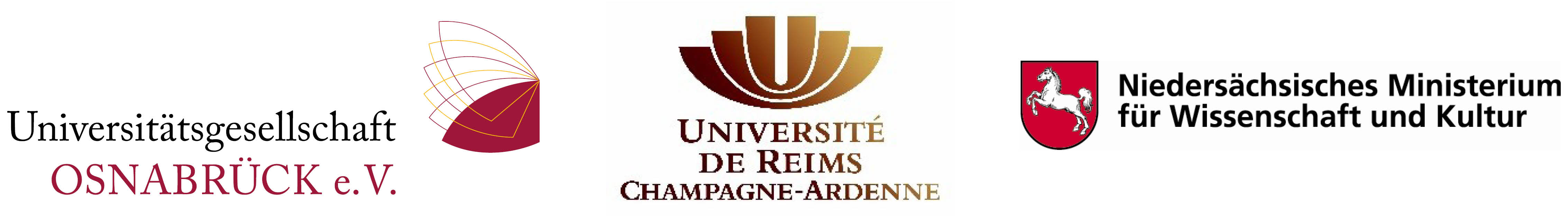 Mit freundlicher Unterstützung von: Universitätsgesellschaft Osnabrück e.V., Université de Reims Champagne-Ardenne, Niedersächsisches Ministerium für Wissenschaft und Kultur